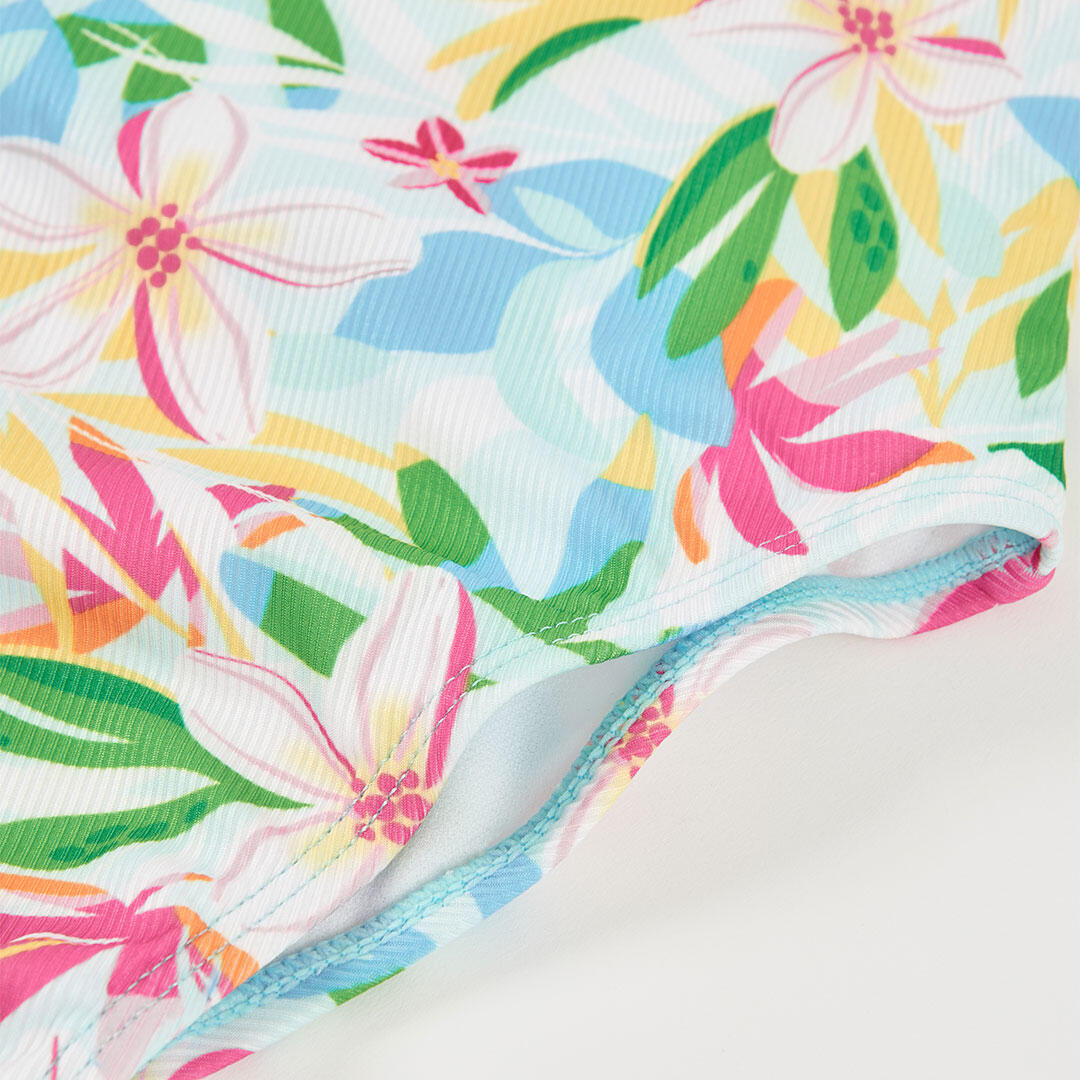 Bañador para niña estampado flores UPF50 4/4