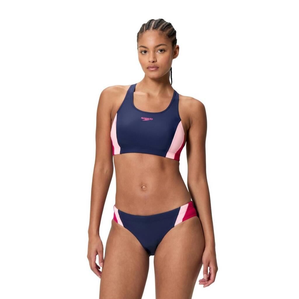 Speedo Colorblock Splice 2.0 Women's Bikini Set Blue/Pink