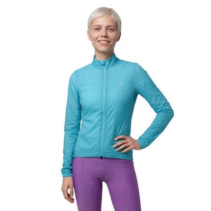 Veste vélo coupe-vent ultralégère femme J4-W Windbreak Blue Bleu