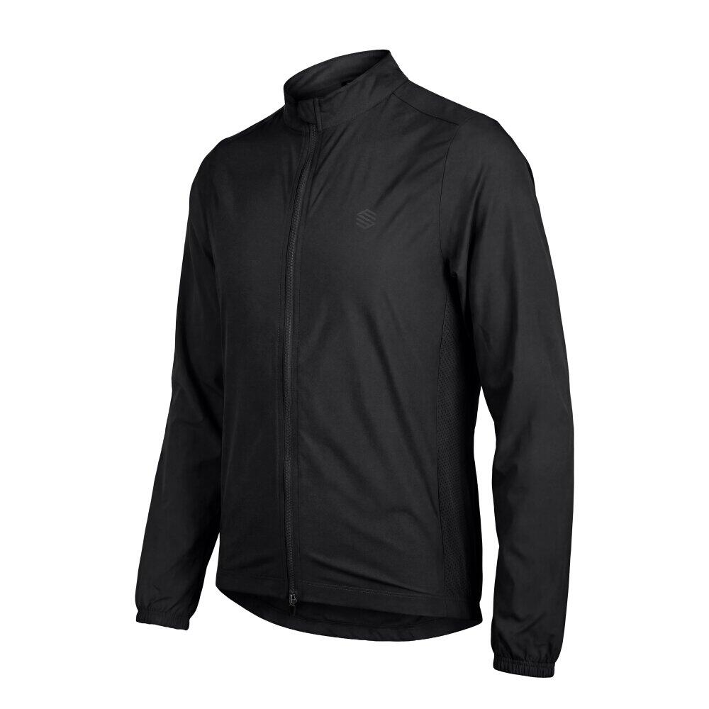 Męska ultralekka wiatroszczelna kurtka rowerowa Siroko J4 Windbreak Black 6/7