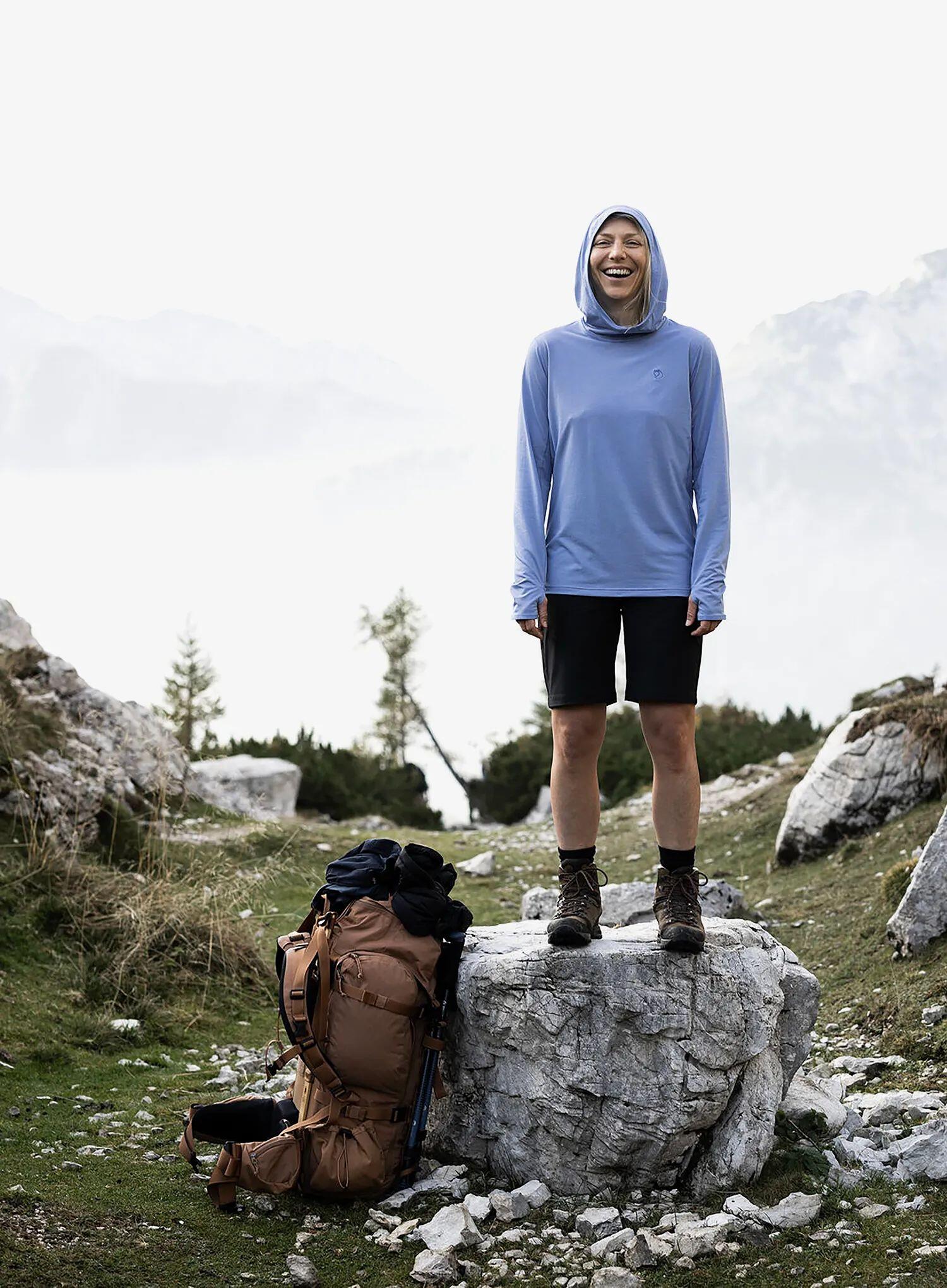Bluza damska z kapturem Fjallraven Abisko Sun-hoodie 4/7