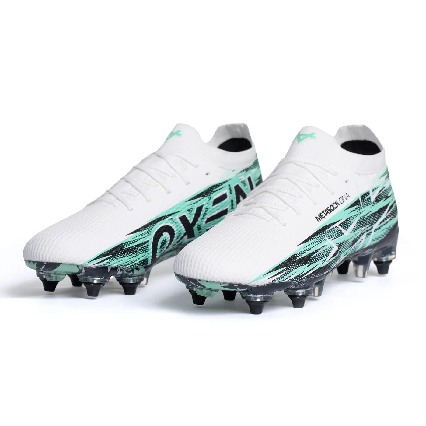 Crampons Oxen Metasock SG Blanc et vert menthe 4/6