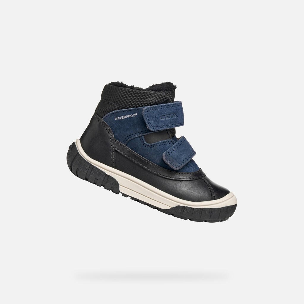 Bottines Bébé Garçon B OMAR BOY WPF Noir/Bleu Marine 1/7