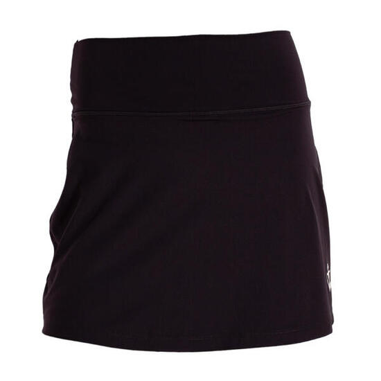 Dames Padel Tennis Rok Licht Comfortabel Ademend Naxos Zwart