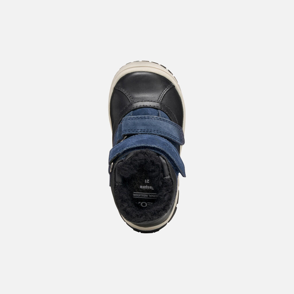 Bottines Bébé Garçon B OMAR BOY WPF Noir/Bleu Marine 7/7
