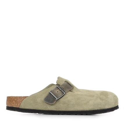 Birkenstock Boston - Faded Khaki Suede