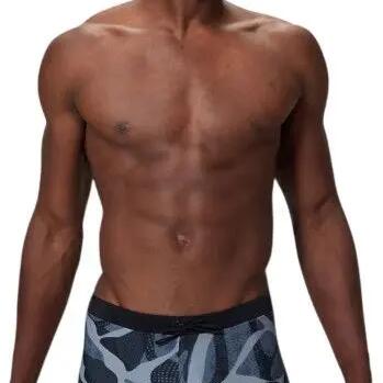 Valmilton Men's Gray/Black Swim Trunks