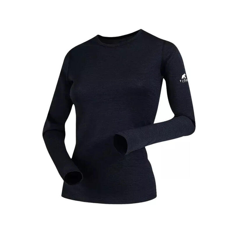 Tricou dama cu maneca lunga din lana merinos - Bjork 140