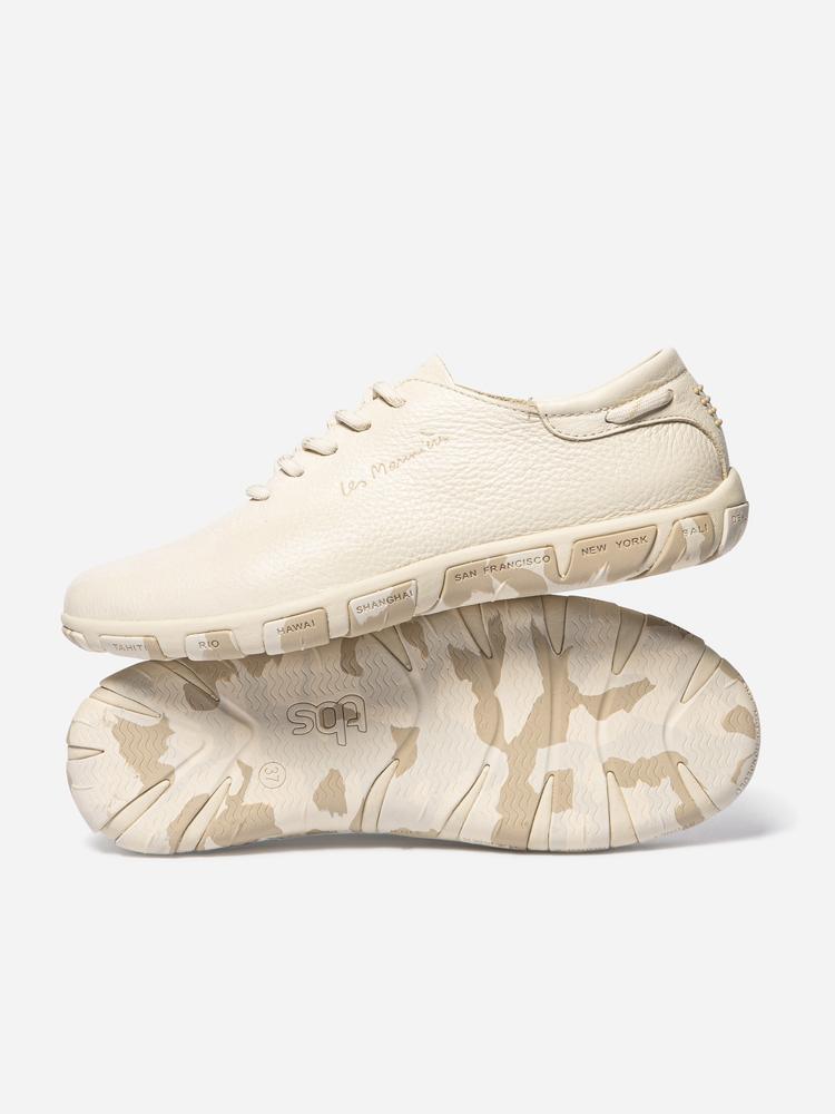 Baskets femme JAZARU Ecru Camo 2/5
