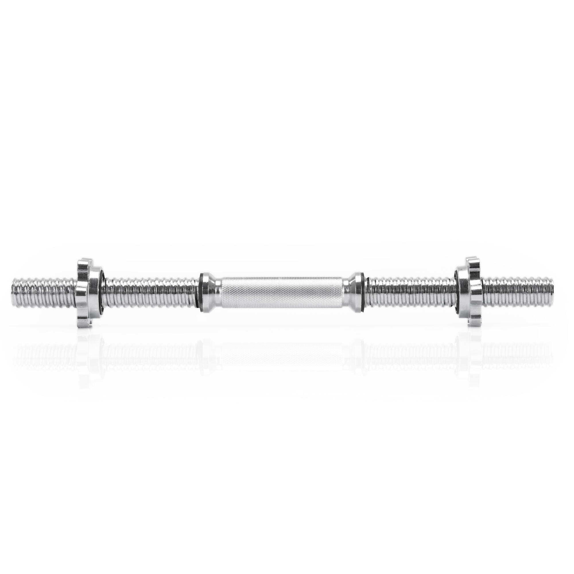 Gryf krótki Actiget 48 cm do treningu siłowego, do hantli 28 mm stal chromowana 3/7