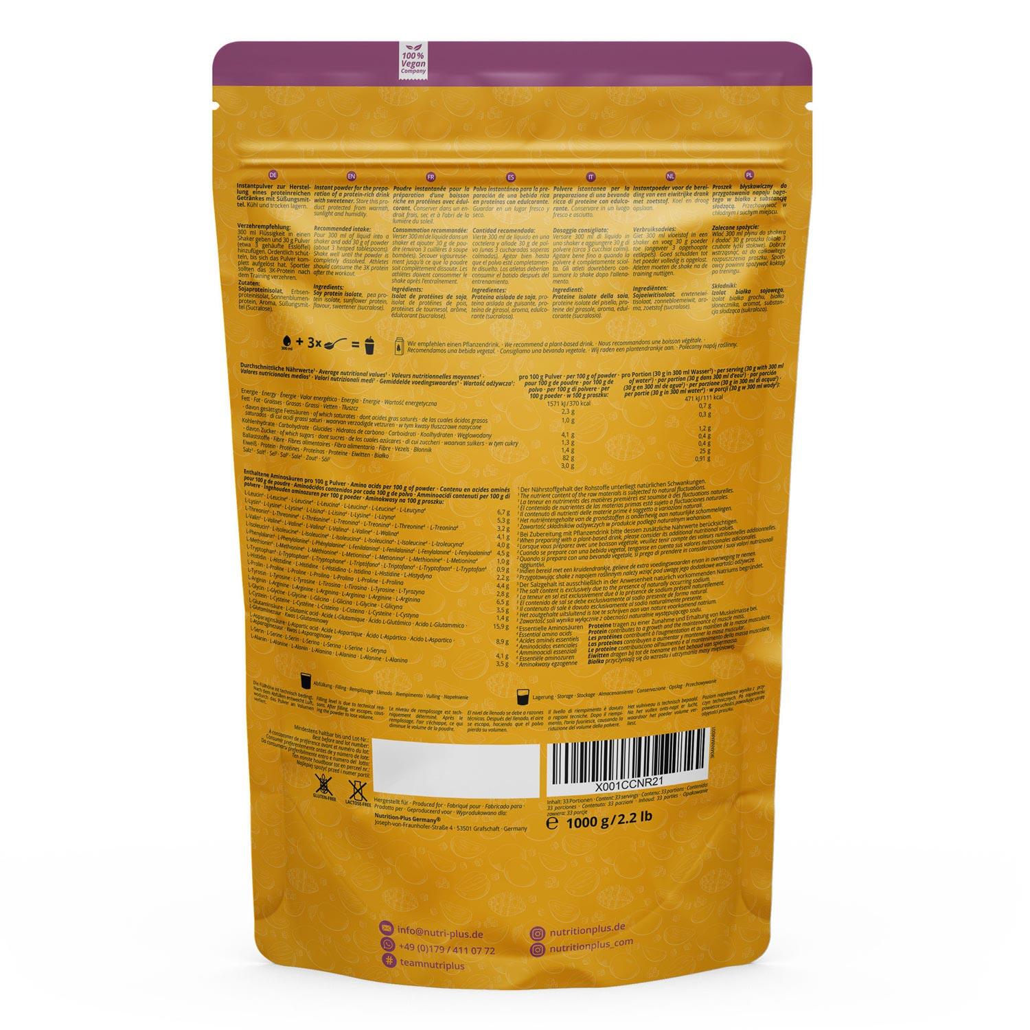 Proteinpulver 3K Mango-Maracuya - 1000g 2/5