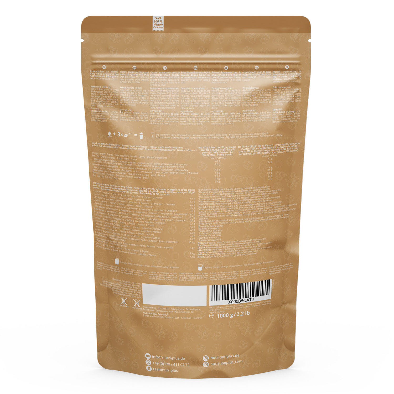 Proteína en polvo 3K 1000 g - Caramelo y pretzel salado 2/5