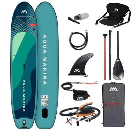Aqua Marina Super Trip 12'6 SUP-pakket + 12V elektrische pomp – alles-in-één pak