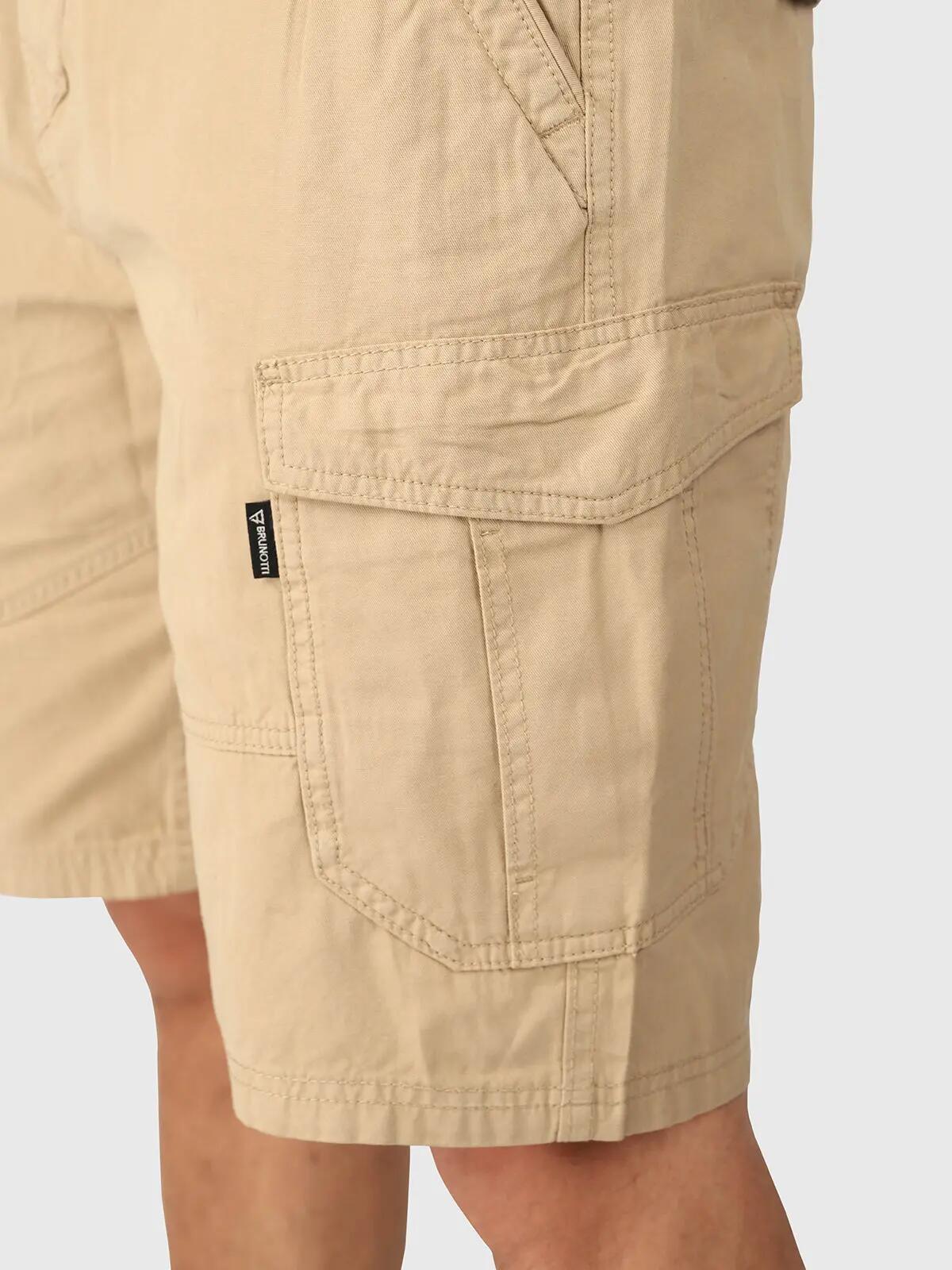 Caldo-N Herren Walkshorts Wandern Herrenshorts Sommer-Basics Ebony Sand 7/7