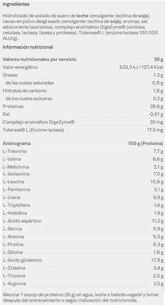 Proteine ​​idrolizzate - 1 kg - Gusto cioccolato e lampone - Beverly Nutrition 2/3