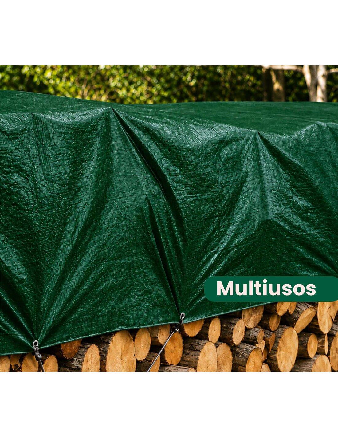 Toldo Reforzado Impermeable | Lona Multi JARDIN202 Verde Oscuro 2X3M. 3/5