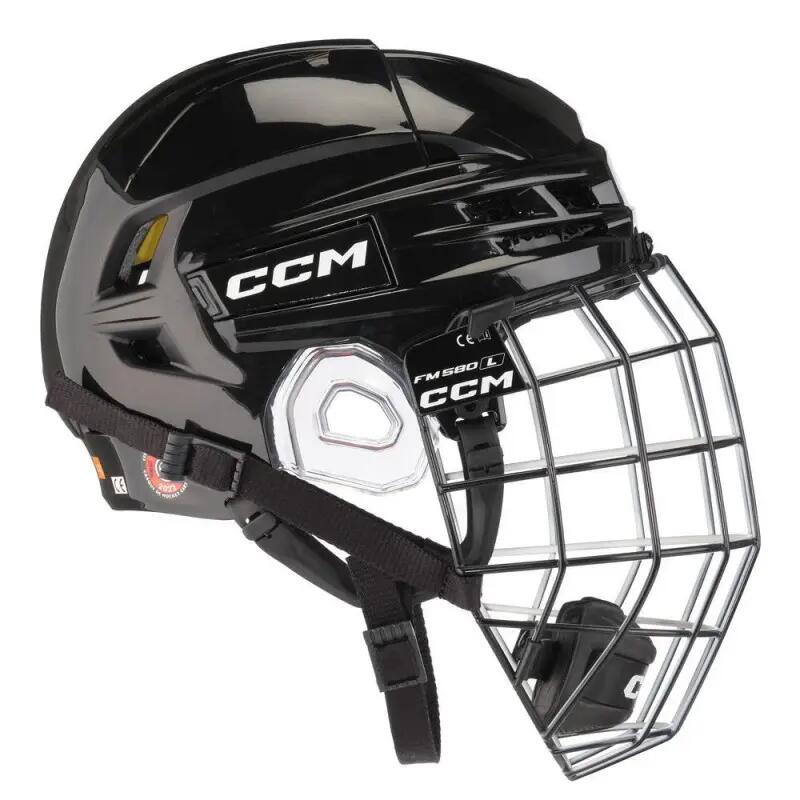 Capacete de hóquei no gelo Tacks 720 Combo - Preto - Tamanho Médio - 55-58,5 cm 3/6