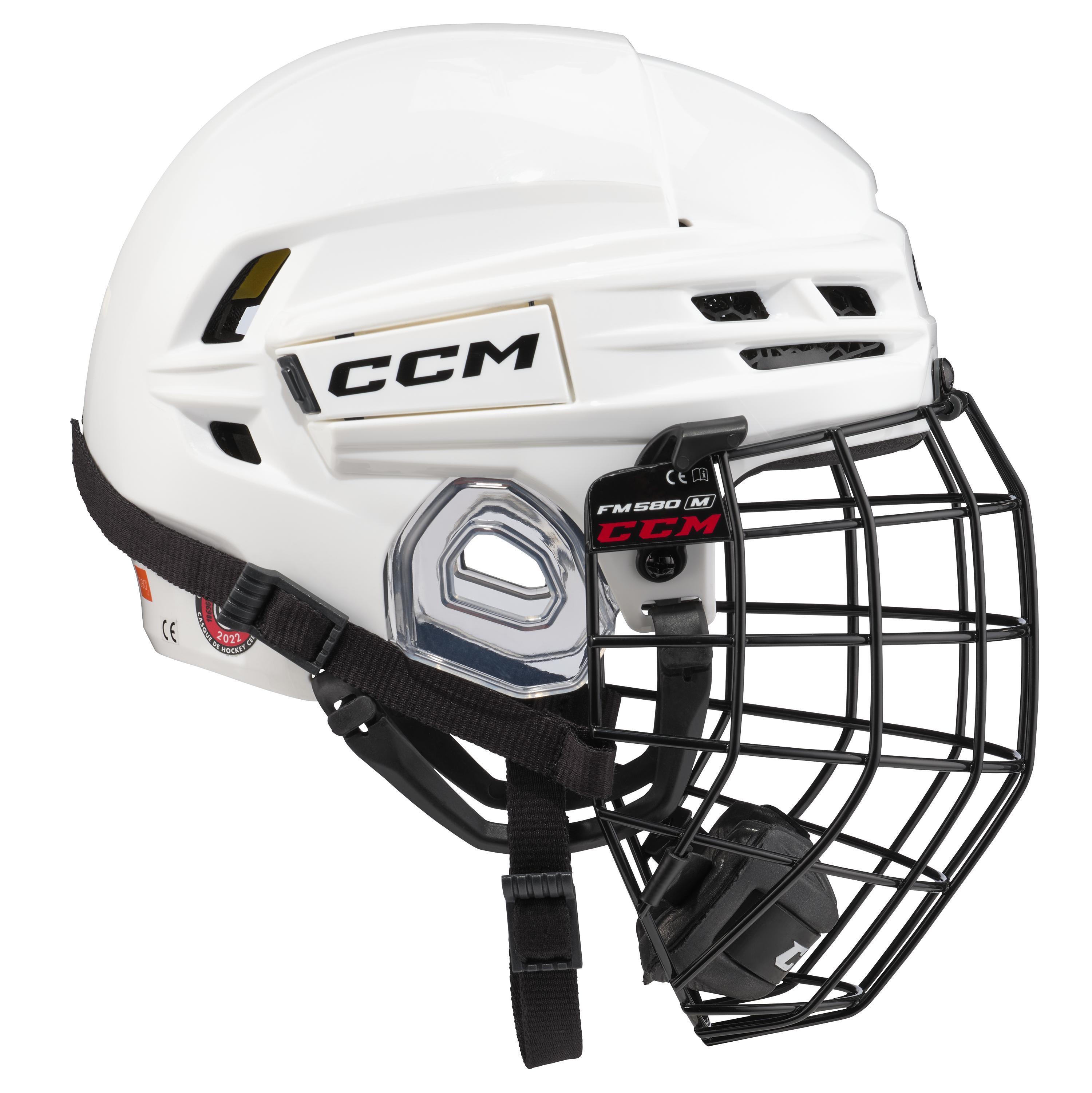 Casco da hockey su ghiaccio Tacks 720 Combo - Bianco - Taglia S - 51-56 cm 3/7