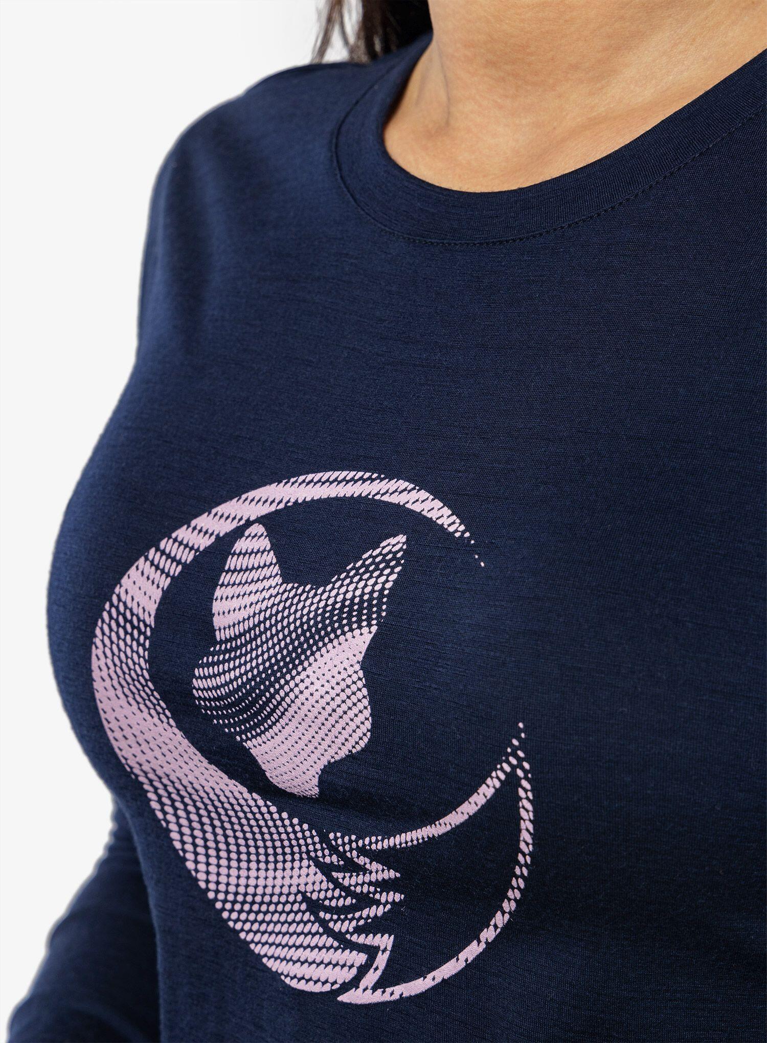 SENSOR Koszulka damska MERINO ACTIVE PT TEE LS WOM deep blue fox-L 5/5