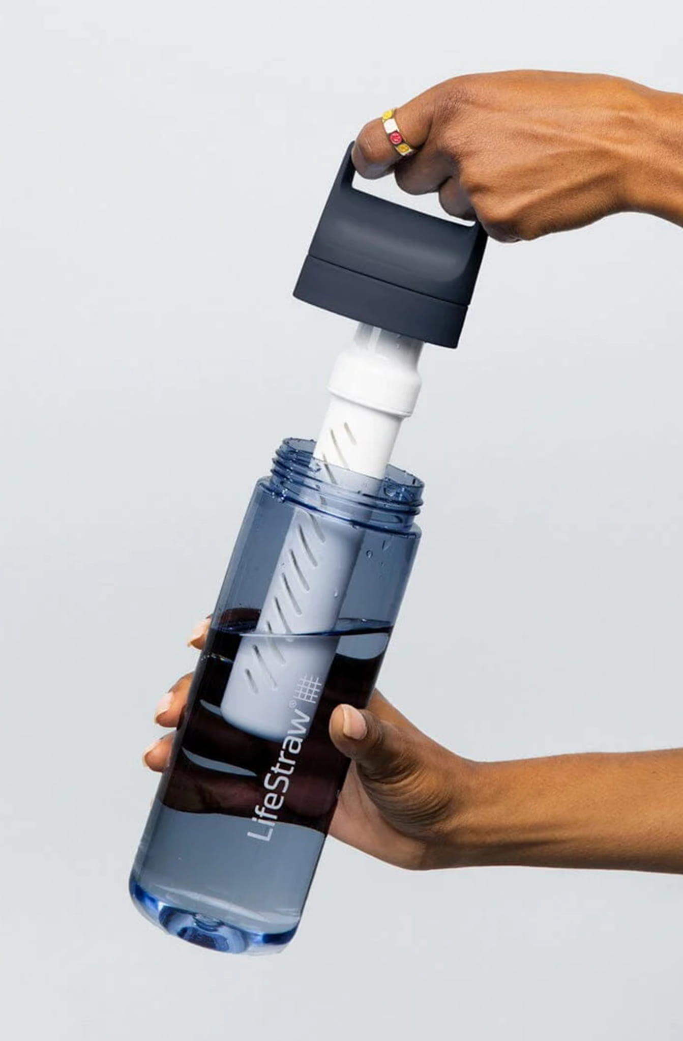Garrafa filtrante transparente Lifestraw Go 650 ml 3/7