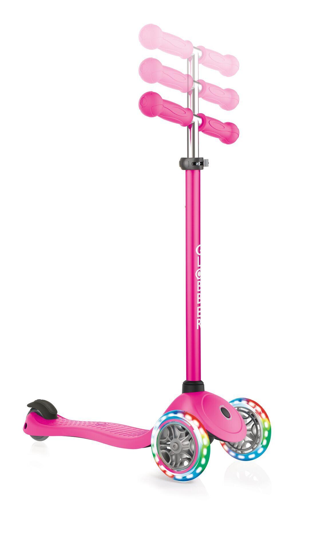 GLOBBER PRIMO LIGHTS neon pink, mit Leuchtrollen 2/7