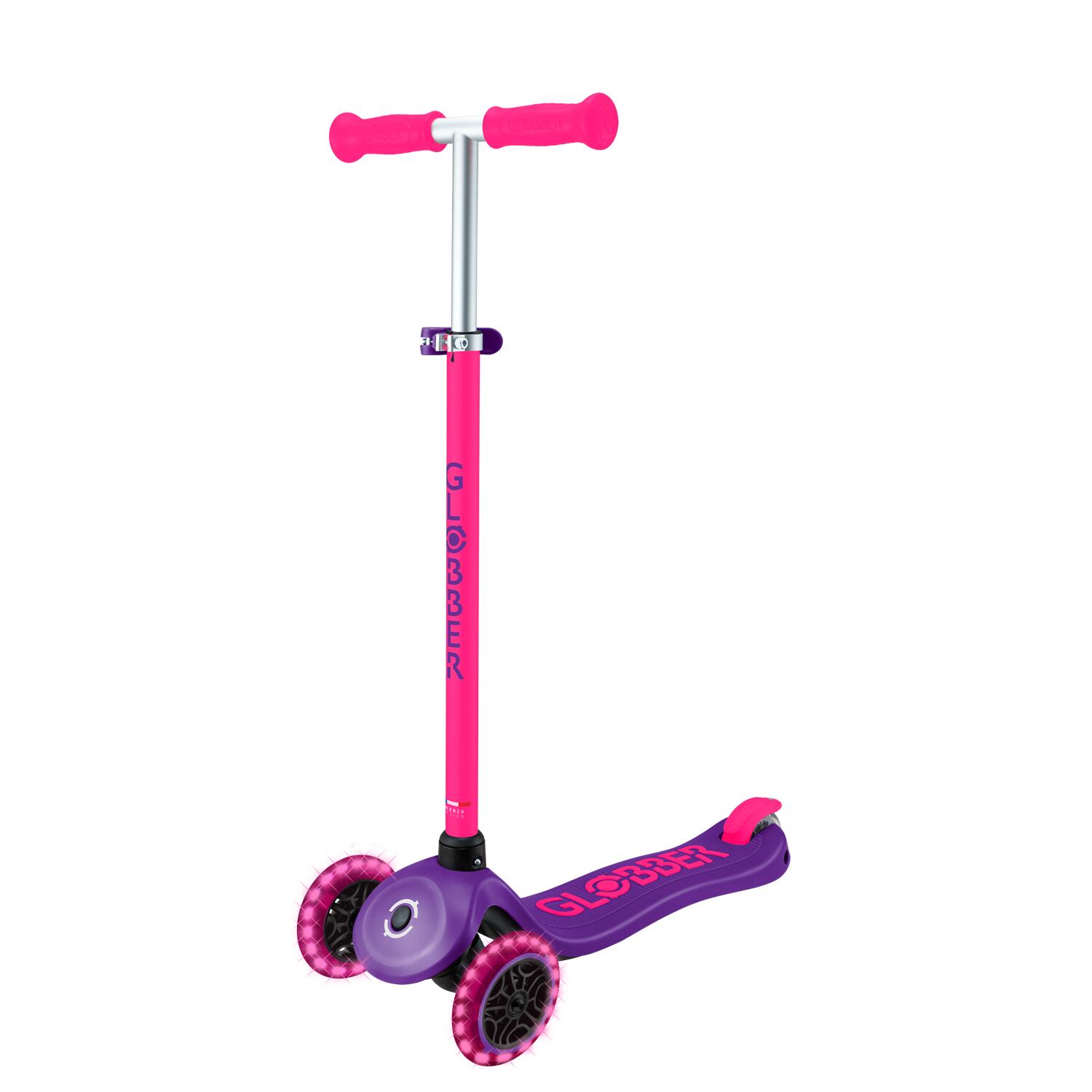GLOBBER PRIMO PLUS NEON LIGHTS neon pink, mit Leuchtrollen 7/7