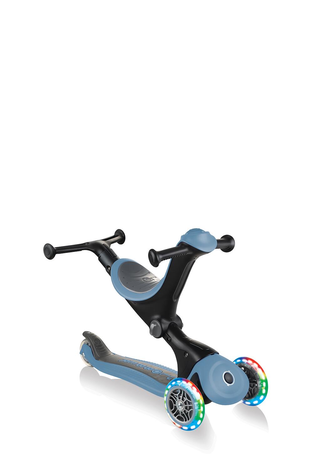 GLOBBER GO-UP DELUXE LIGHTS blau, mit Leuchtrollen 2/7