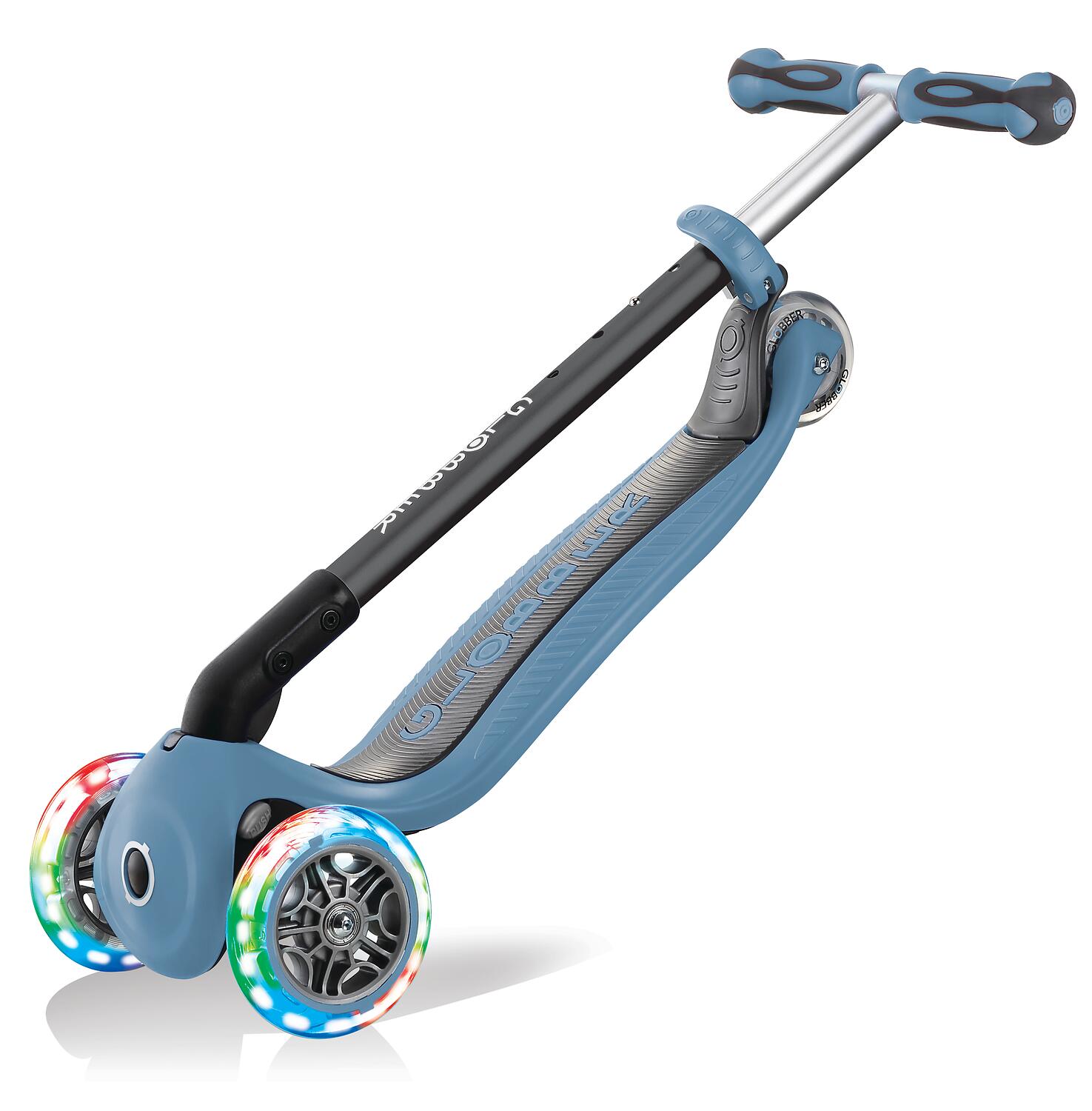 GLOBBER GO-UP DELUXE LIGHTS blau, mit Leuchtrollen 5/7