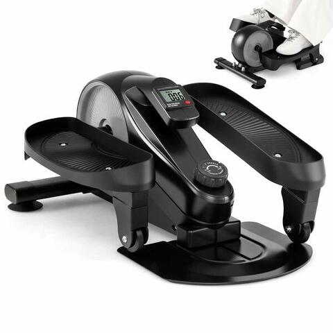 Under Desk Elliptical Machine w/LCD Quiet Compact Cardio