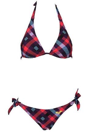 Arena Checks Triangle-Bikini lila/pflaume Größe UK 40 / EU 50