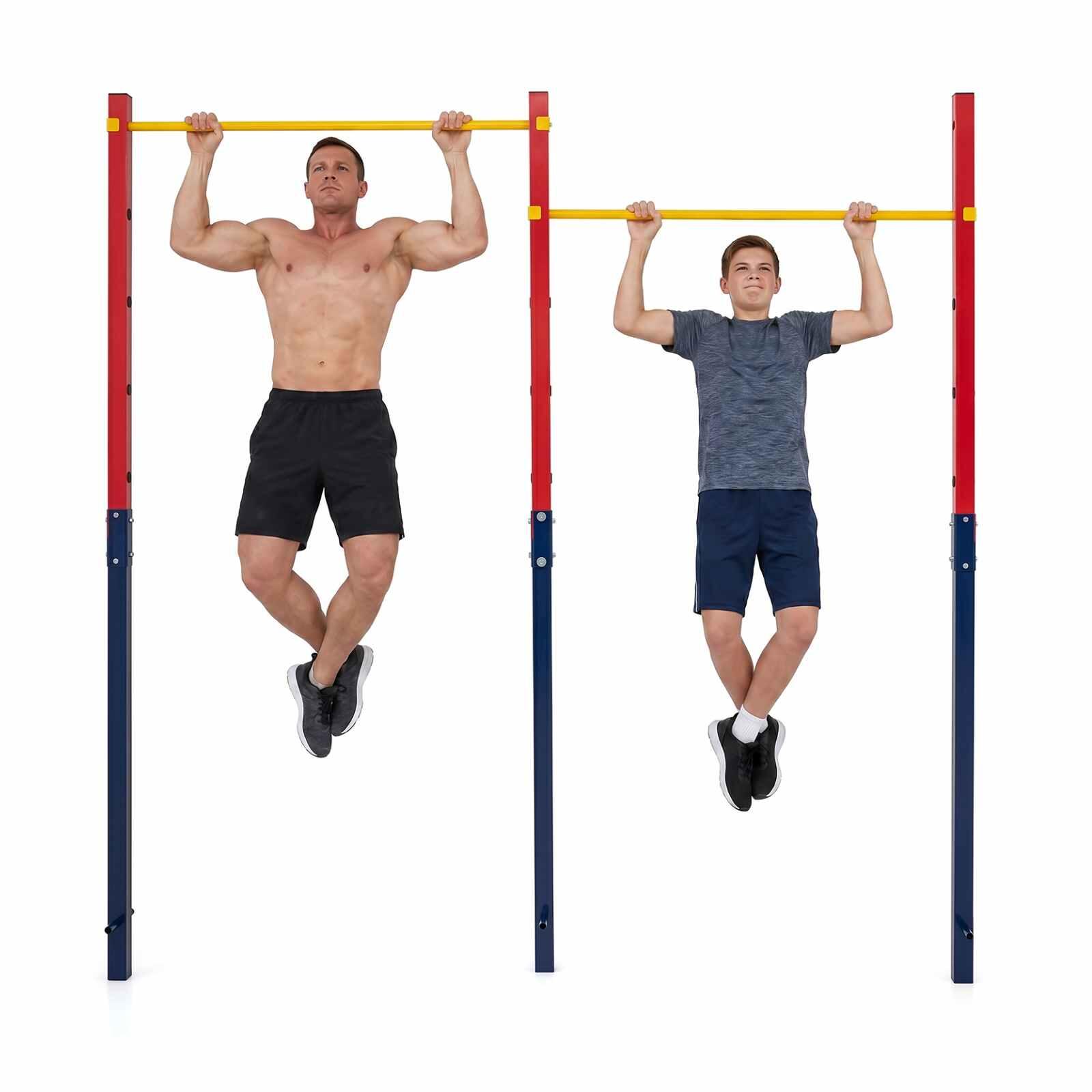 In-Ground Pull Up Bar Station 5 Adjustable Heights 220kg