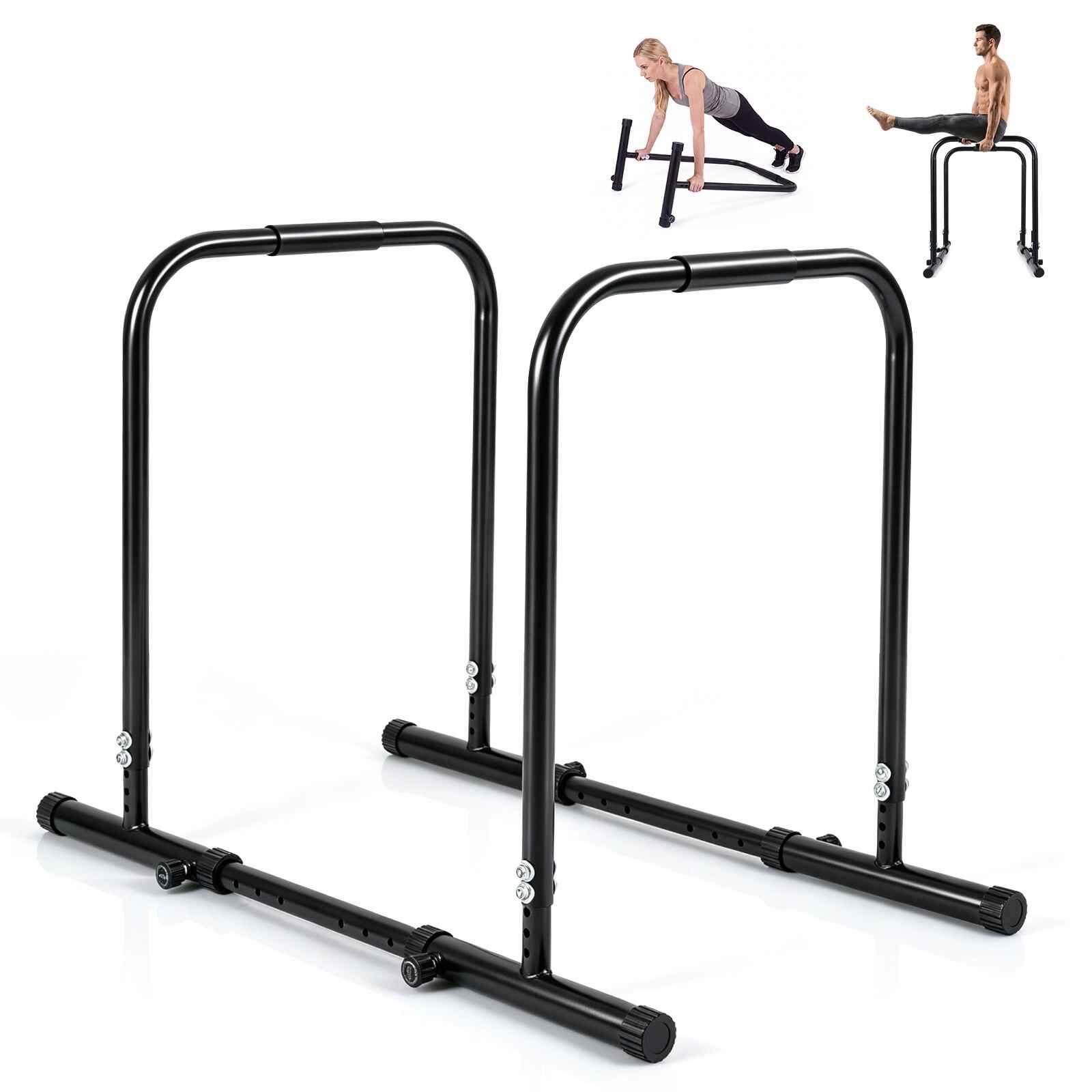 Dip Bar Station Parallel Bars 300kg 4-Level Adjustable