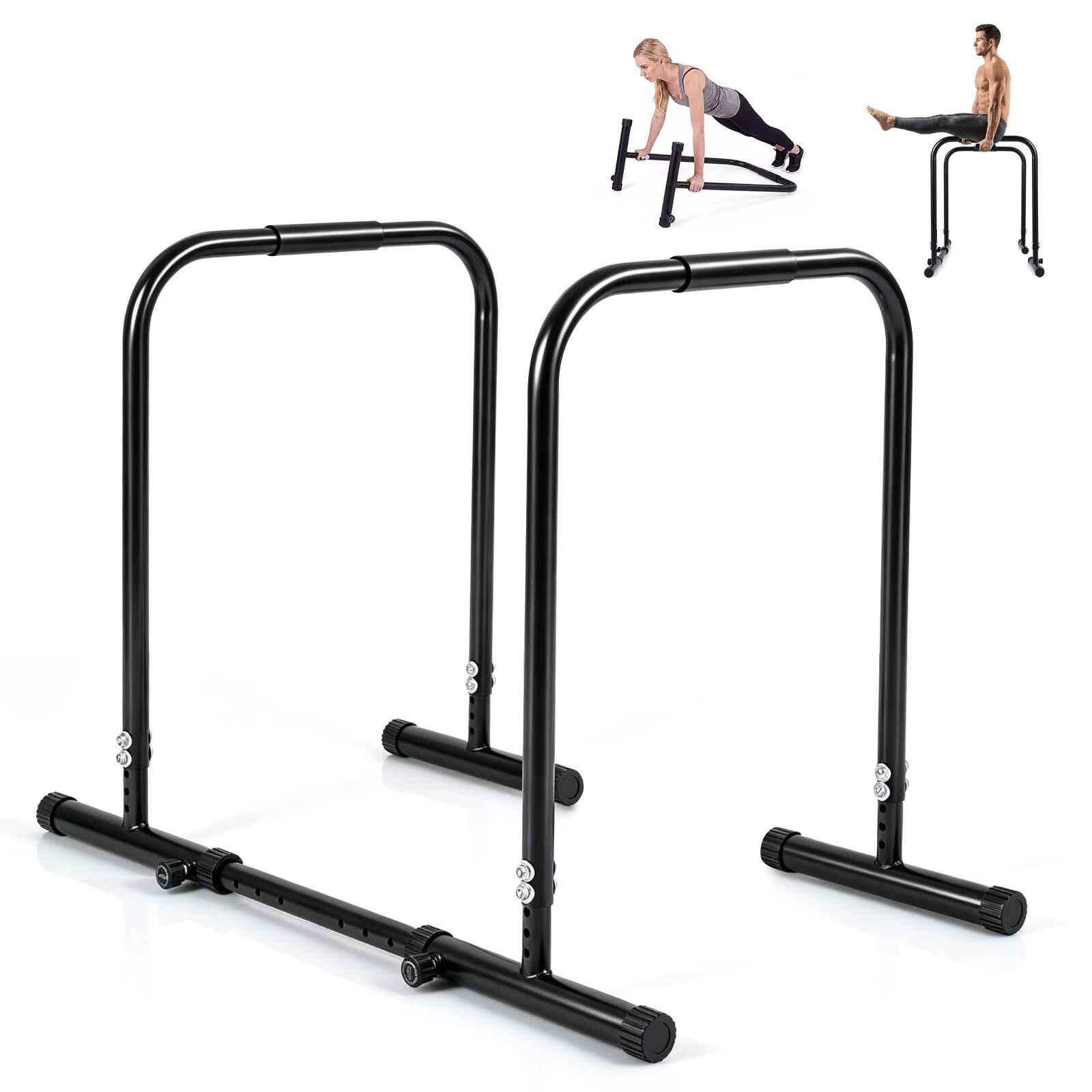 Adjustable Dip Bar Station Parallel Bars 300kg Home Gym