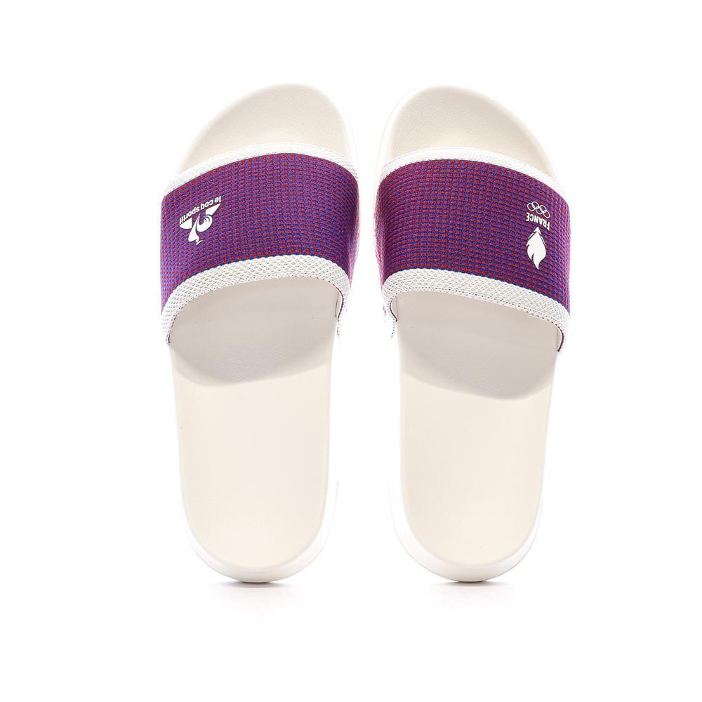 Claquettes Blanches/Bleu/Rouge Mixte Le Coq Sportif Slide 3/6