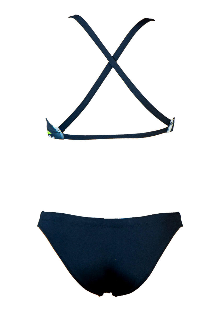 Bikini fille Aquarapid Panda DEFENDER - Noir/Multicolore Taille 28 2/2