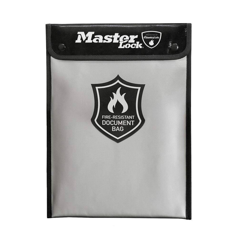 Fireproof document bag silicone coated for fire resistance and water resistance