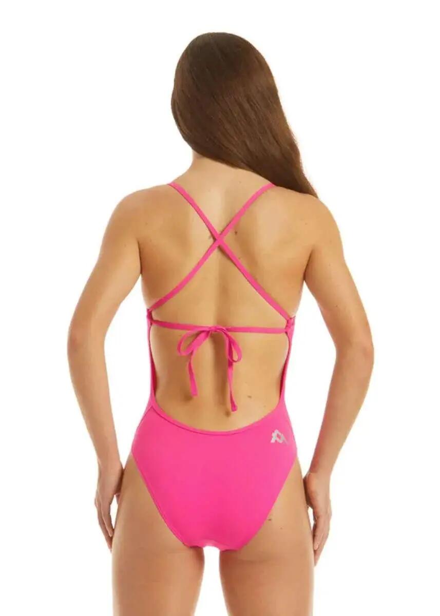Maillot de bain AMANZI Pixie Tie Back rose - Taille EU 46 (UK 36) 3/4