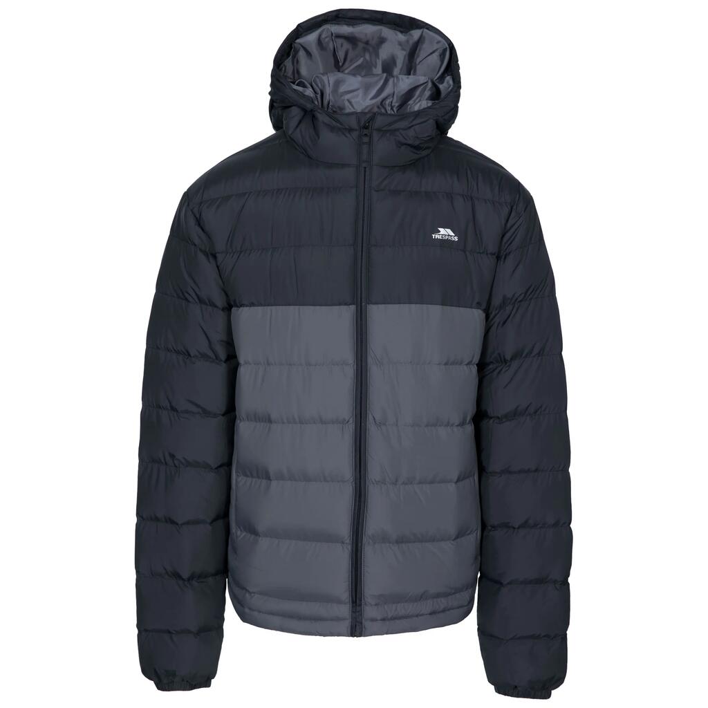 Mens Padded Grown on Hood Water-Resistant Jacket - Oskar