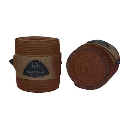Bandes de polo pour cheval avec élastique Acavallo (x2)