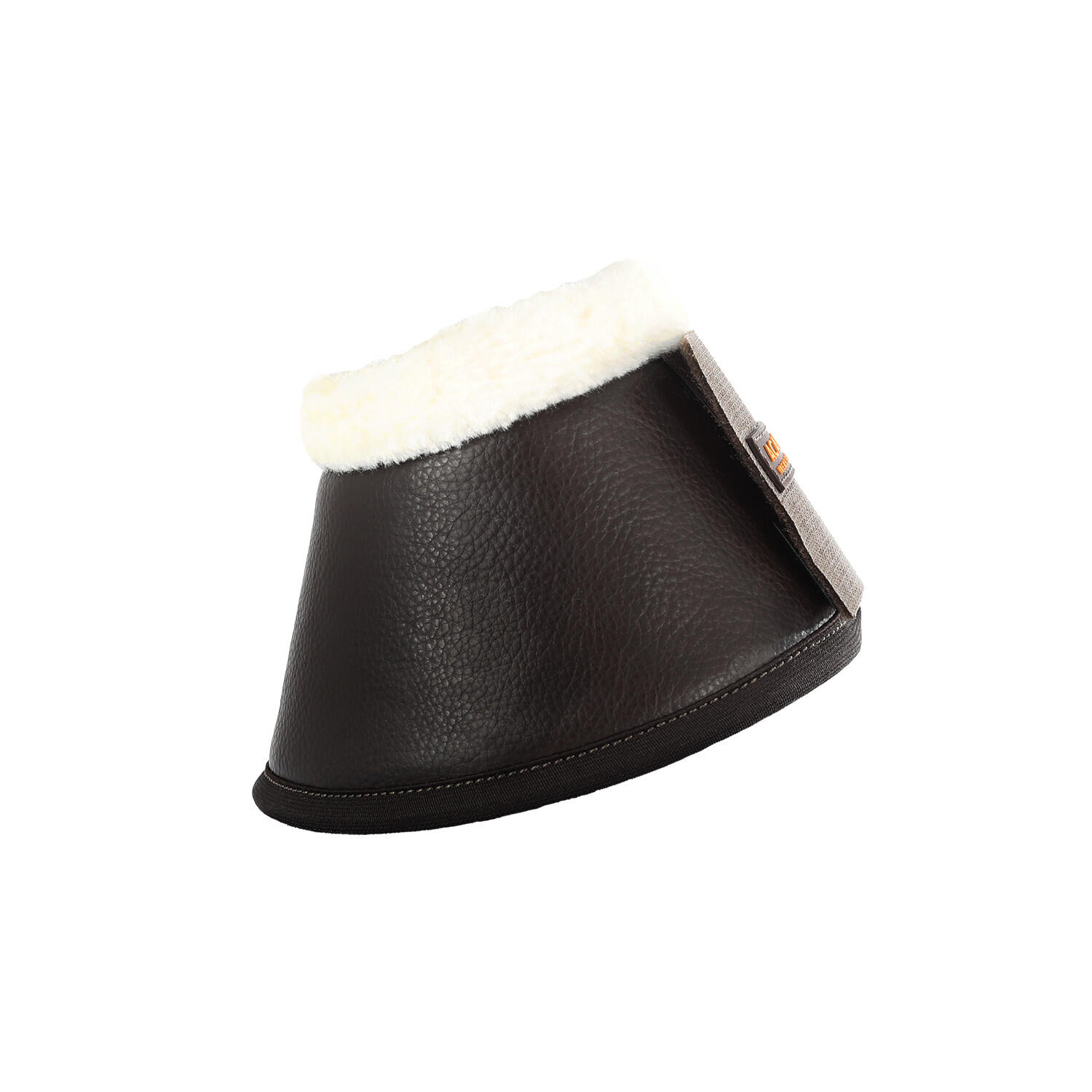Faux leren springschoenen met klittenbandsluiting en synthetisch schapenvacht 3/7