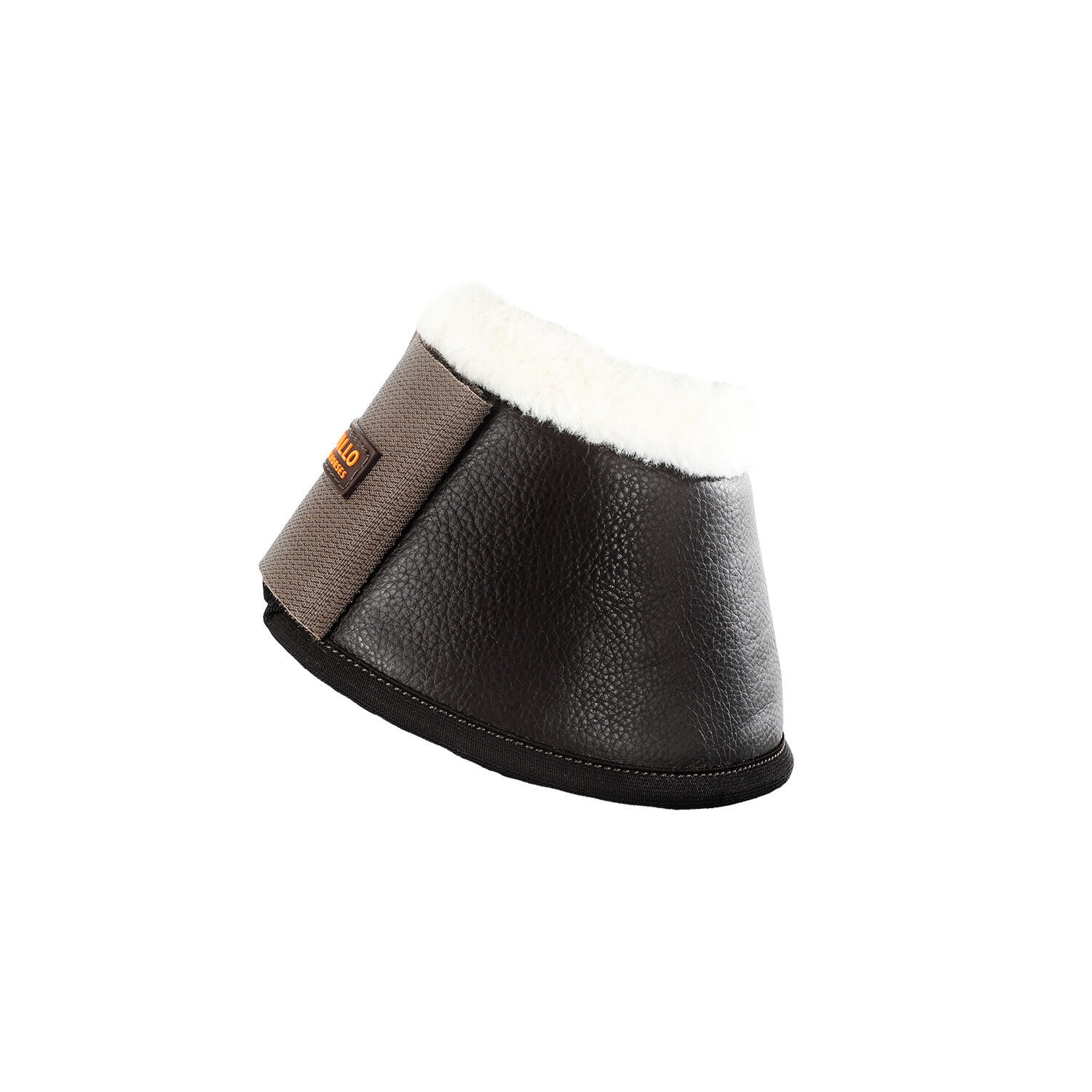 Faux leren springschoenen met klittenbandsluiting en synthetisch schapenvacht 5/7