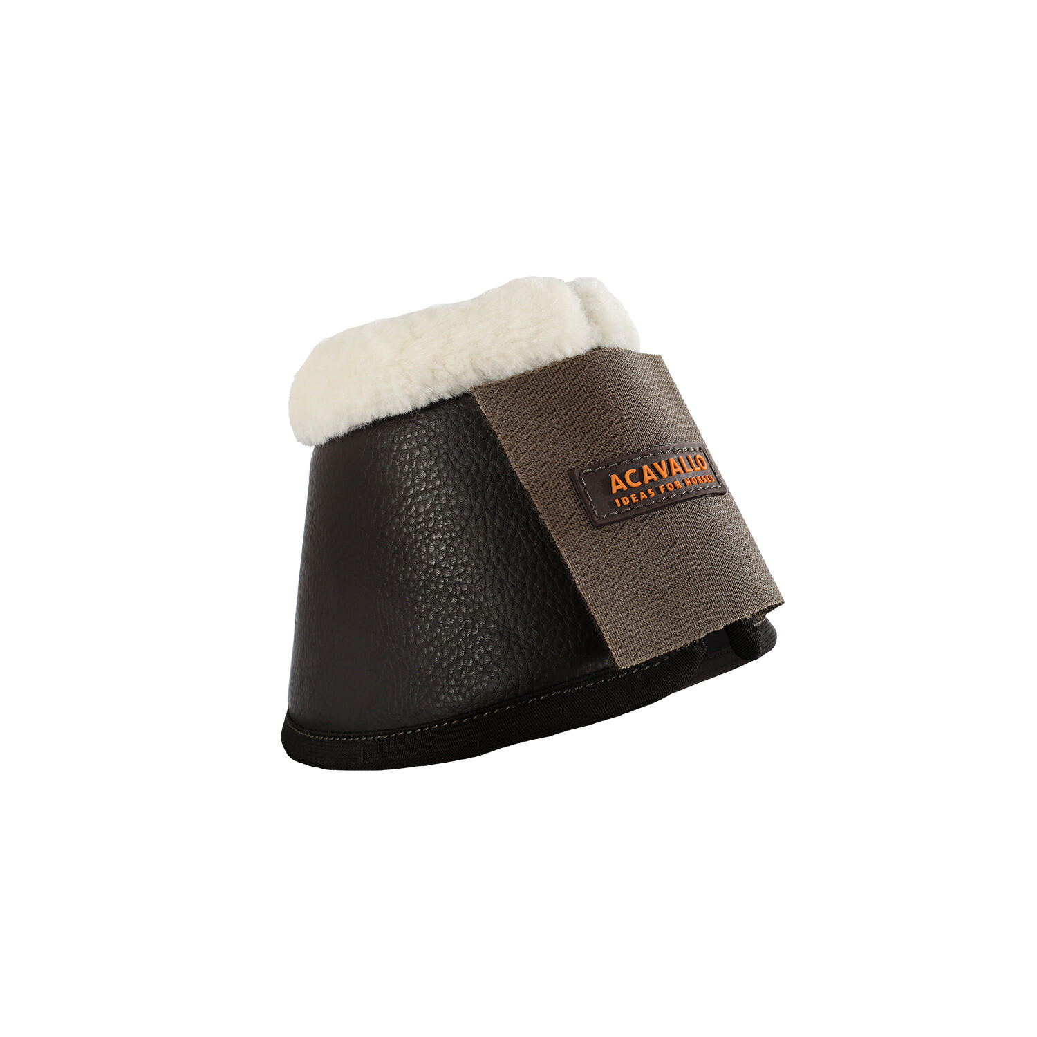 Faux leren springschoenen met klittenbandsluiting en synthetisch schapenvacht 6/7