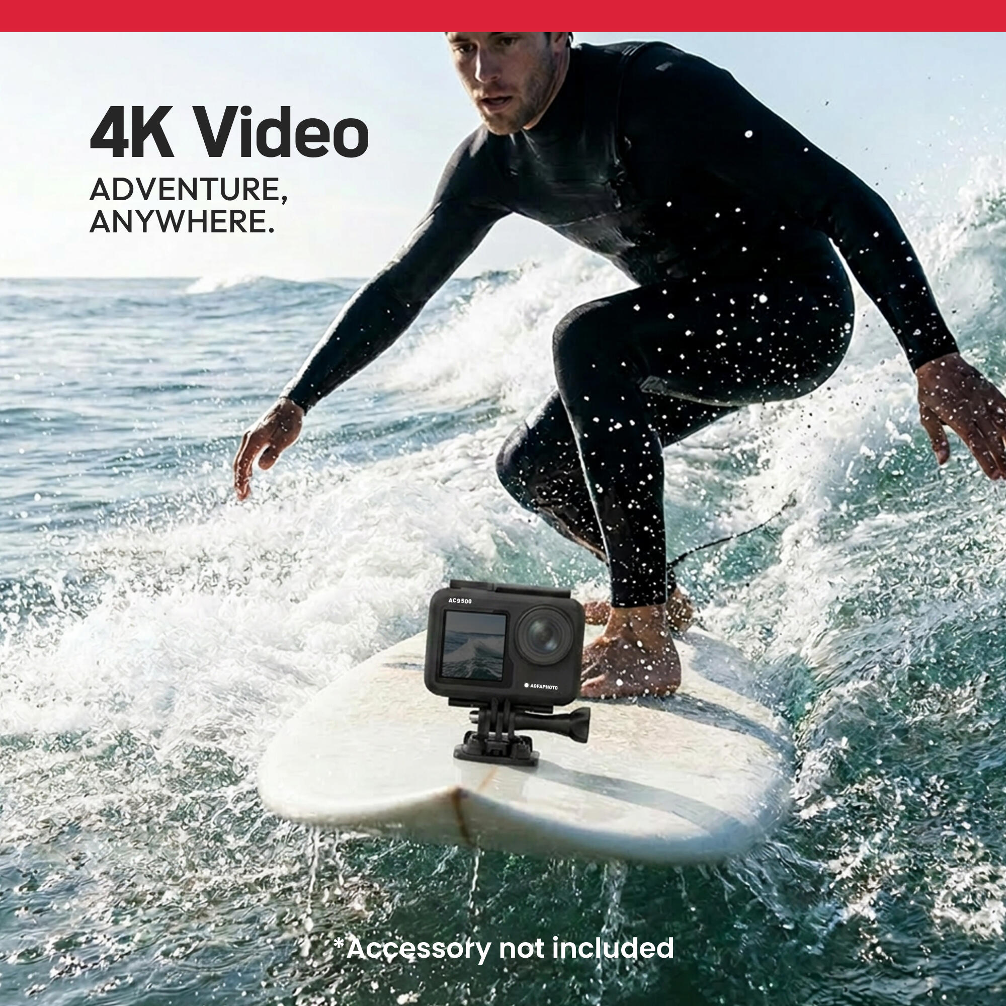 AGFAPHOTO AC9500 - Caméra Sport 4K 16MP 170° avec Stabilisation - Noir 3/5