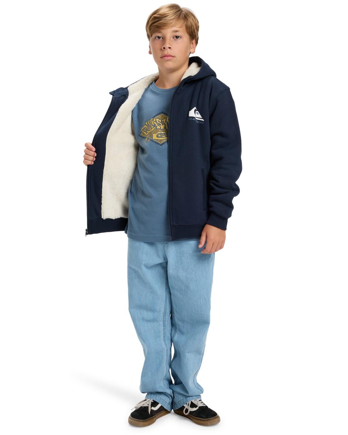dla Chłopcy FLEECE SHERPA Czarny 4/6