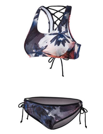Bikini Beco Regular Fit col rond noir et orange