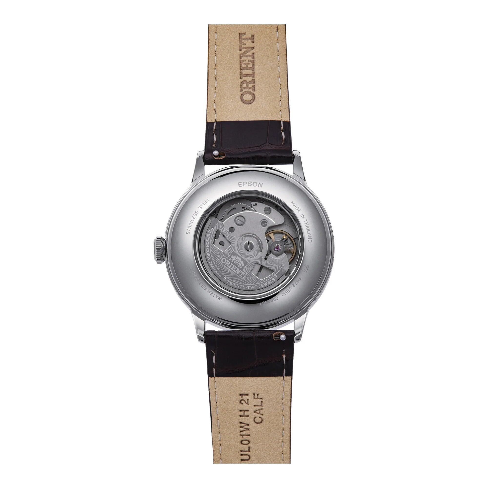 ORIENT Bambino RA-AC0023E, montre automatique, cuir, aquamarine 2/4