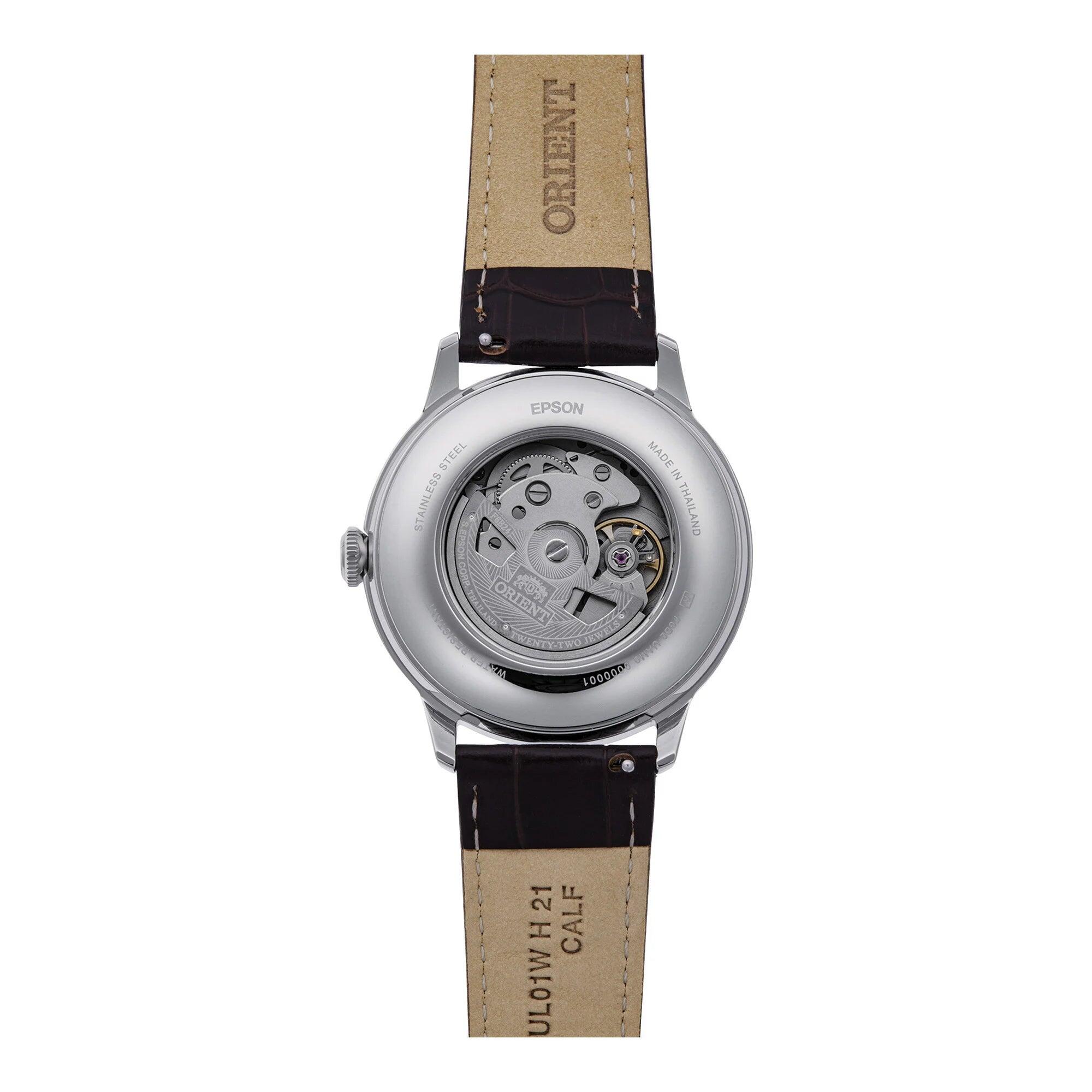ORIENT Classic Bambino Sun & Moon RA-AK0807R Montre homme mécanique cuir 2/4