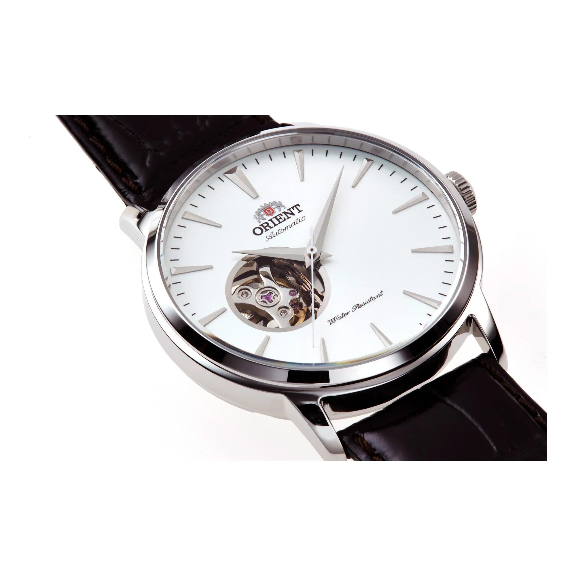 ORIENT AG02005W Classic Open Heart, montre mécanique cuir 3/4