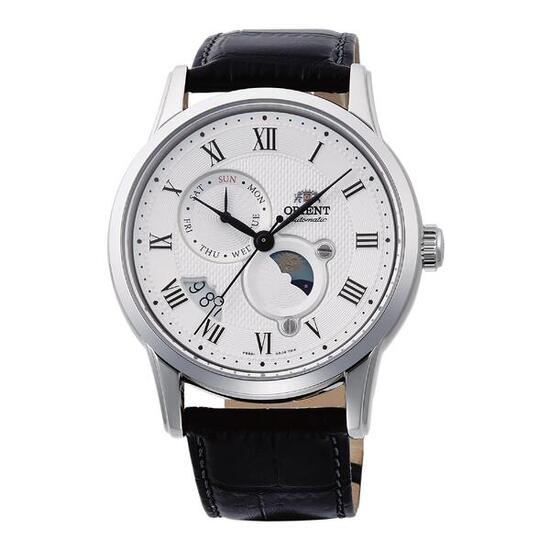 ORIENT Classic Sun & Moon RA-AK0008S montre mécanique bracelet cuir.