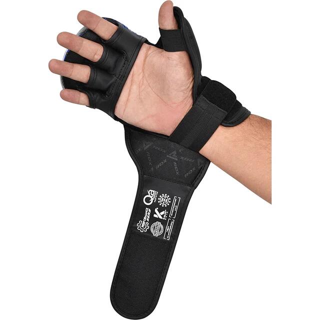 MMA Handschuhe RDX Shooter IMMAF – Blau – M 5/5